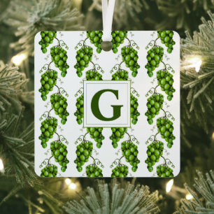 Ornamento de uvas verdes