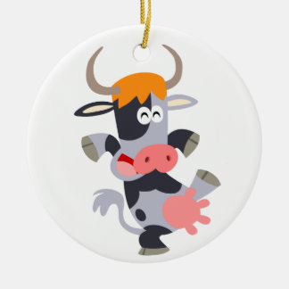 Ornamento de vaca de Personalizado de baile lindo