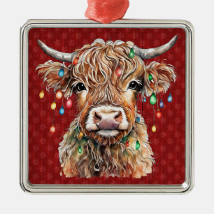 Ornamento de vaca Highland