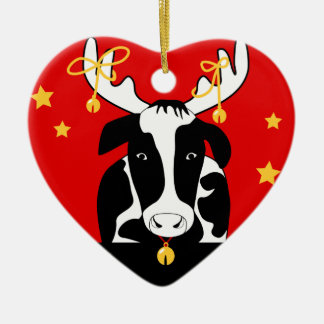 Ornamento de vaca navidad