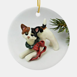 Ornamento de vacaciones Calico para gato de Bobtai