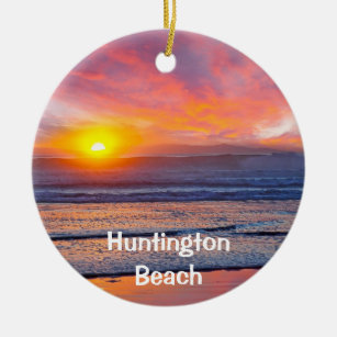 Ornamento de vacaciones de Huntington Beach