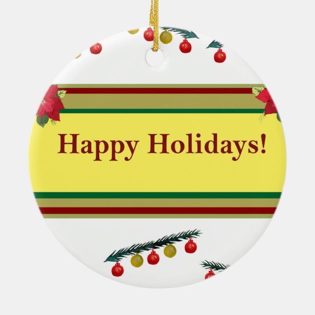 Ornamento de vacaciones de invierno (Atrás)