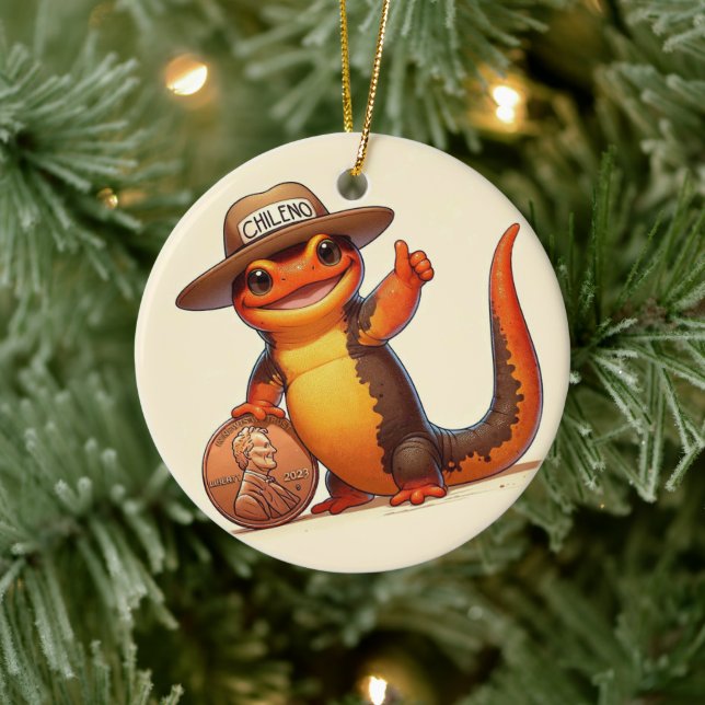 Ornamento de vacaciones de Newt Brigade - newton (Árbol)