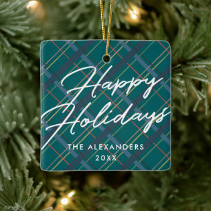 Ornamento de vacaciones felices para invierno - Ve