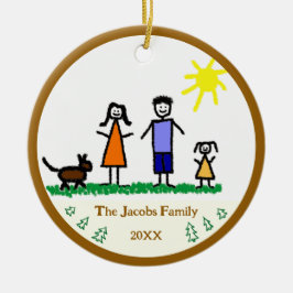 Ornamento de vacaciones personalizado de árboles d