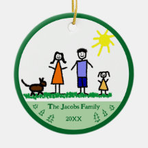 Ornamento de vacaciones personalizado de árboles d
