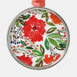 Ornamento de vacaciones pintado a mano y navidades