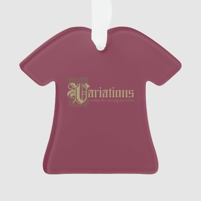 Ornamento de Variaciones de Noblesville Winter Gua (Anverso)