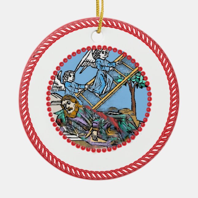 Ornamento de vejiga de Jesse Tree Jacob #1 (Frente)