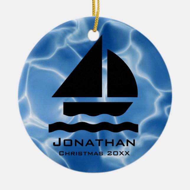 Ornamento de vela personalizado (Frente)
