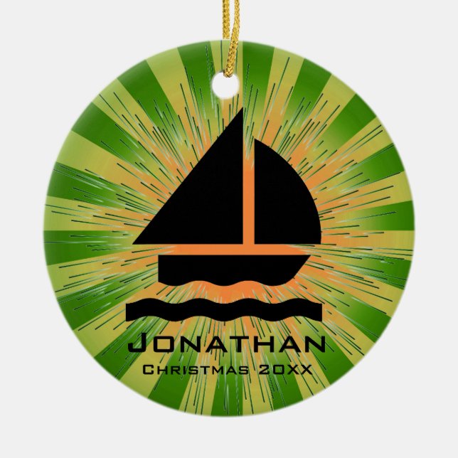 Ornamento de vela personalizado (Frente)