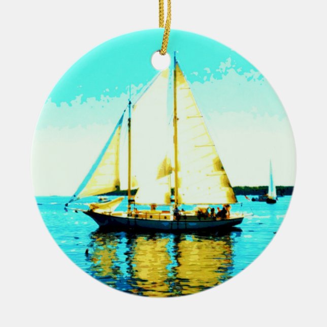 ornamento de vela y ballena (Frente)