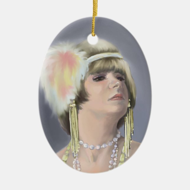 Ornamento de verano siren oval (Frente)
