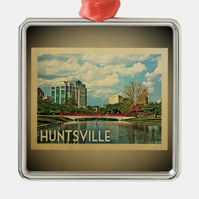 Ornamento de viaje de la cosecha de Huntsville Ala (Frente)