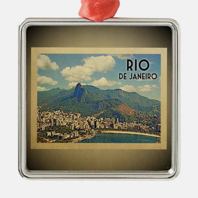 Ornamento de viaje de vacaciones de Río de Janeiro (Frente)