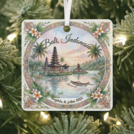 Ornamento de viaje personalizado a Bali Indonesia