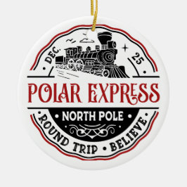 Ornamento de viaje redondo POLAR EXPRESS