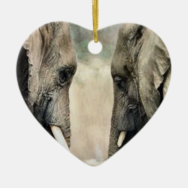 Ornamento de vida silvestre Elephant Art (Frente)