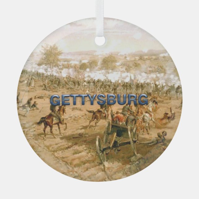 Ornamento de vidrio de ABH Gettysburg (Anverso)