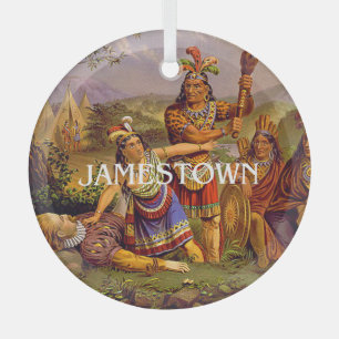 Ornamento de vidrio de ABH Jamestown