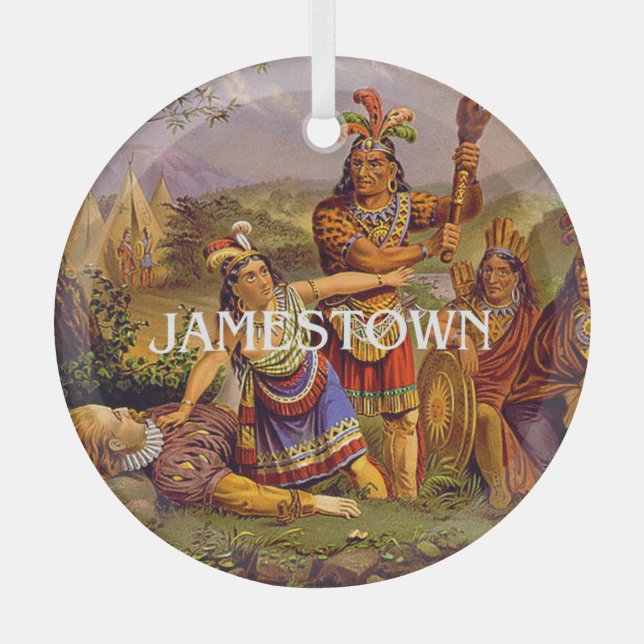 Ornamento de vidrio de ABH Jamestown (Anverso)