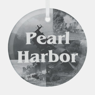 Ornamento de vidrio de ABH Pearl Harbor