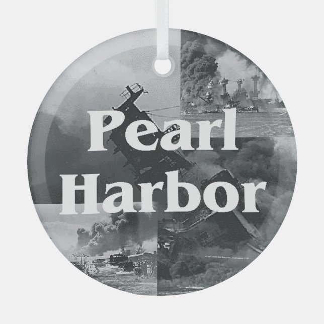 Ornamento de vidrio de ABH Pearl Harbor (Anverso)