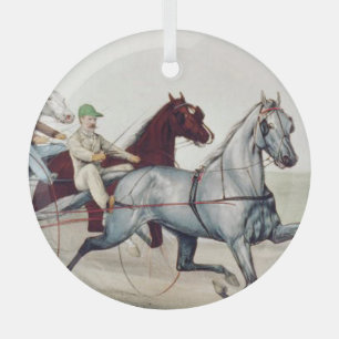 Ornamento de vidrio de Carreras del mazo de cables