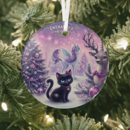 Ornamento de vidrio de Edición de Navidades encant