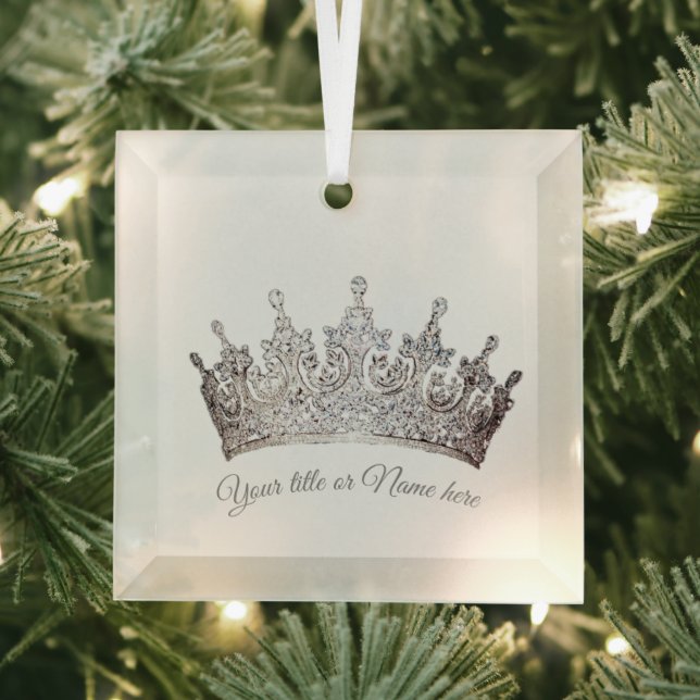 Ornamento de vidrio de la corona de navidades (in situ)