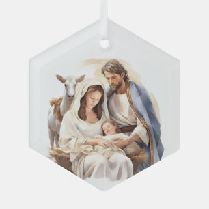 Ornamento de vidrio de Natividad