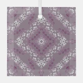 Ornamento de vidrio floreciente Pompadour Purple 2