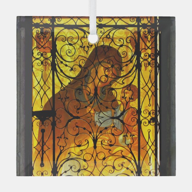 Ornamento de vidrio para MADRES E HIJOS (Anverso)