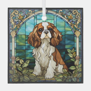 Ornamento de vidrio para perro de King Charles Cav
