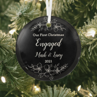 Ornamento de vidrio para personalizados Navidades