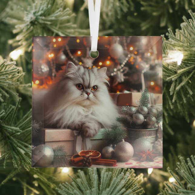 Ornamento de vidrio persa gris (in situ)