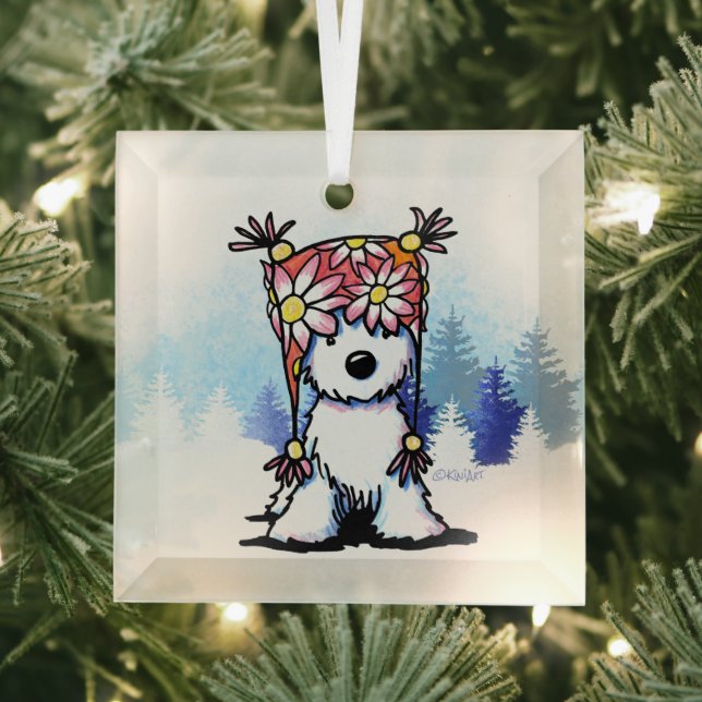 Ornamento de vidrio Westie Terrier de Invierno de  (in situ)