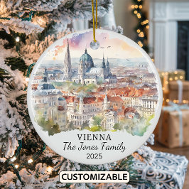 Ornamento de Viena personalizado, regalo de Austri
