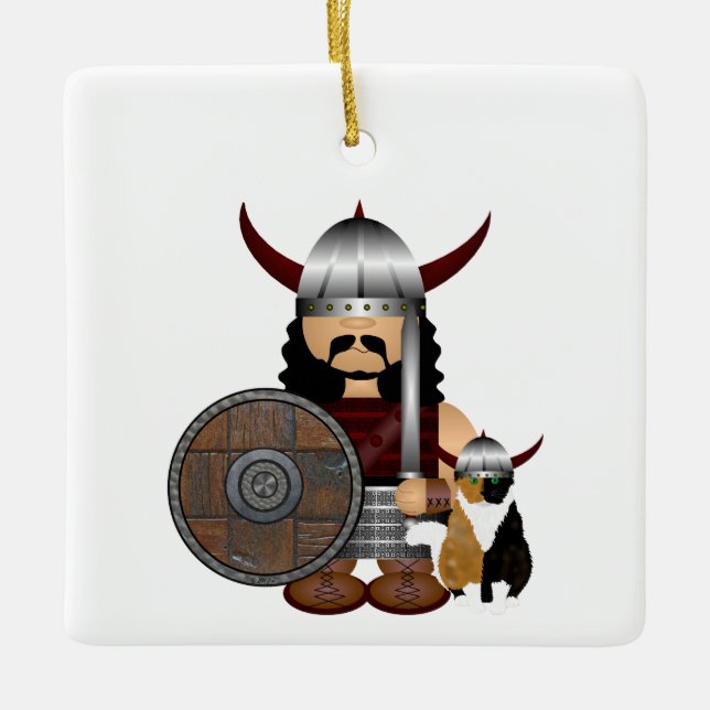 Ornamento de Viking y Cat (Anverso)