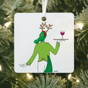Ornamento de vino Gator Holiday