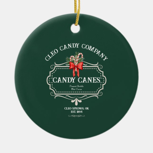 Ornamento de Vintage Candy Co. (Frente)
