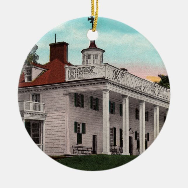 Ornamento De Vintage De Mt. Vernon (Frente)