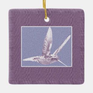 Ornamento De Violet Hummingbird