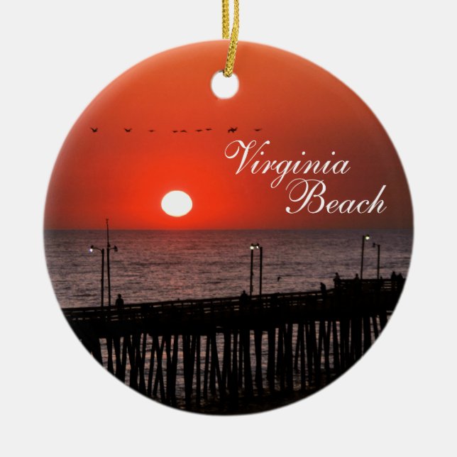 Ornamento de Virginia Beach (Frente)