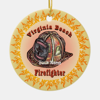 Ornamento de Virginia Beach Firefighter