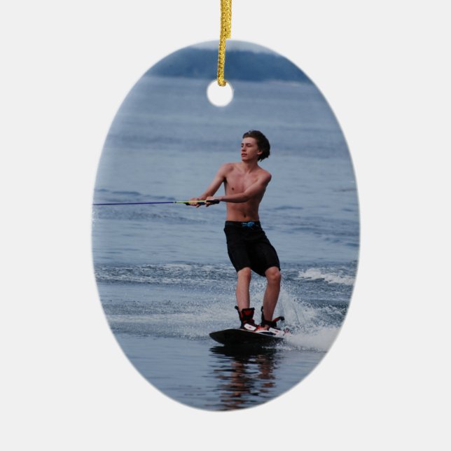 Ornamento de Wakeboarding de la juventud (Frente)