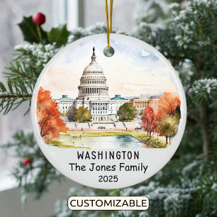 Ornamento de Washington personalizado, EE.UU.