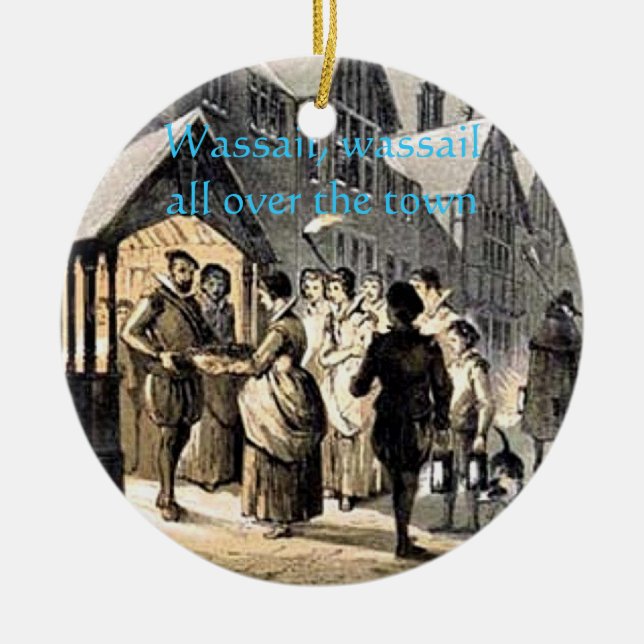 Ornamento de Wassailing (Frente)