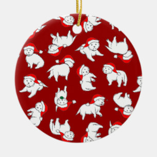 Ornamento de Westies del navidad